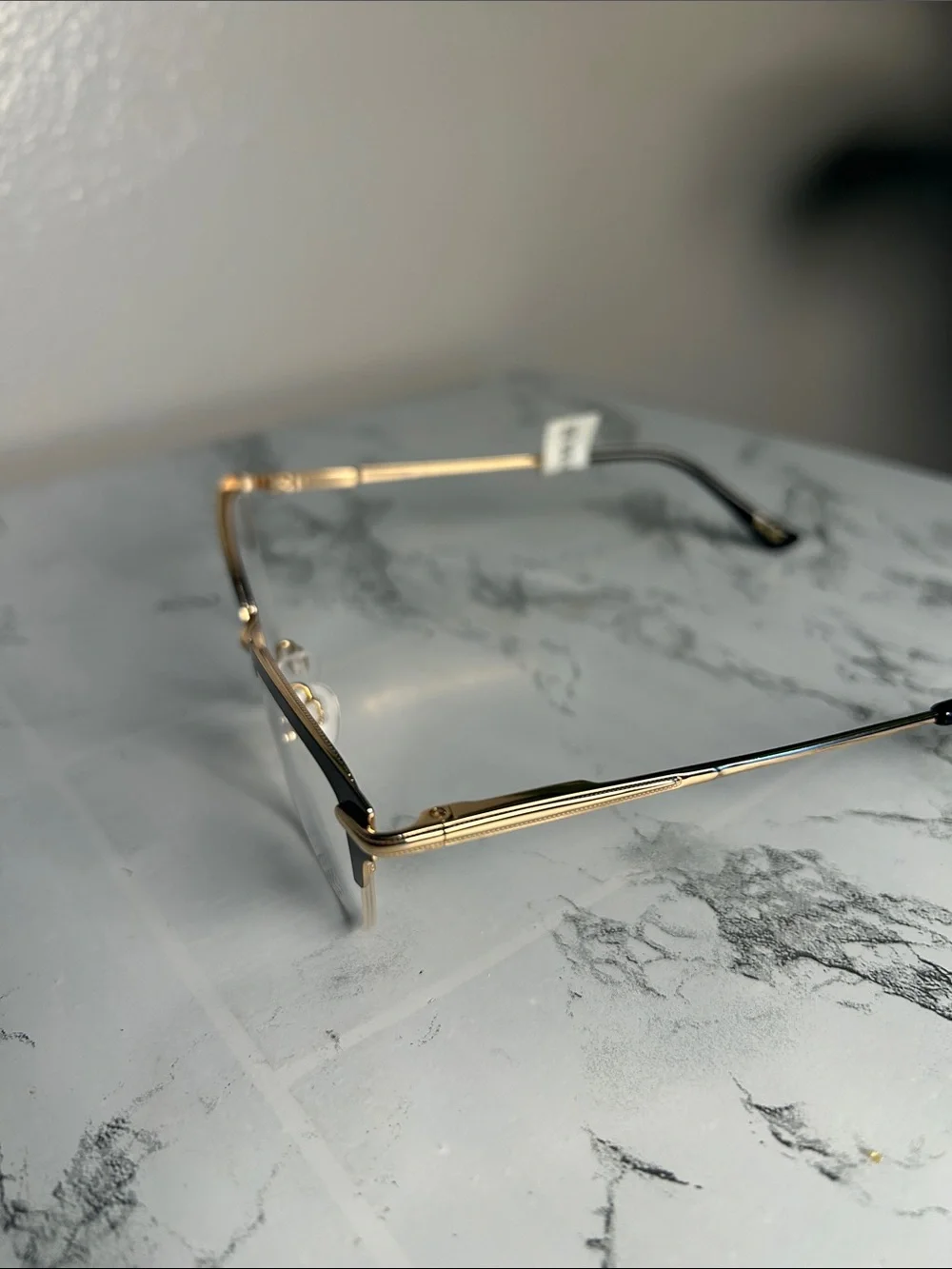 Max Cole MC1517 Women’s Semi-Rimless Eyeglass Frames Black Gold 51-17-140